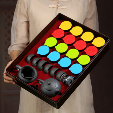 Подарочный чайный набор с мандариновым Пуэром Шу